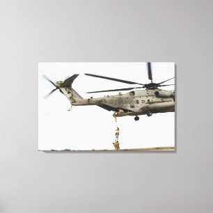 Air Force pararescuemen conduct a combat insert 4 Canvas Print