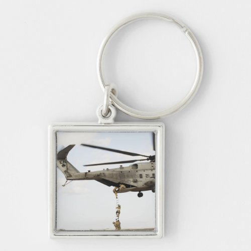 Air Force pararescuemen conduct a combat insert 4 Keychain