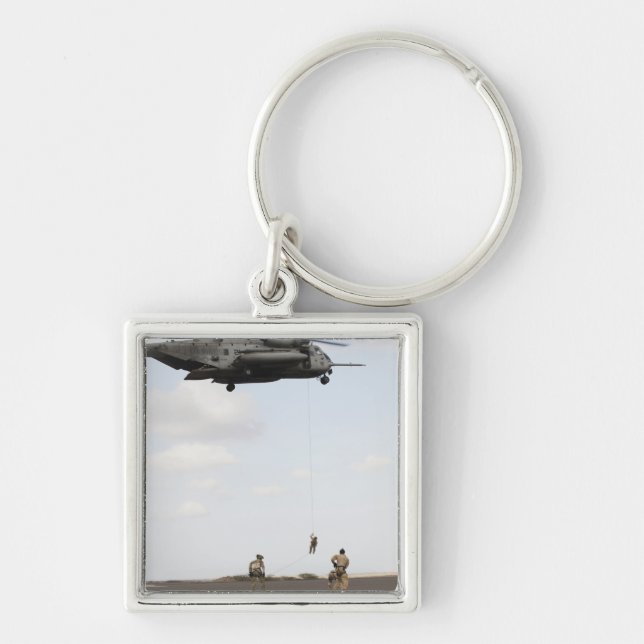 Air Force pararescuemen conduct a combat insert Keychain (Front)