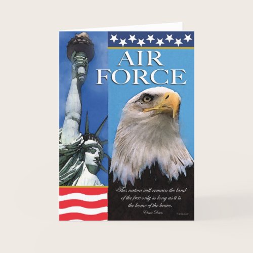 Air Force Patriotic Troop Support Card