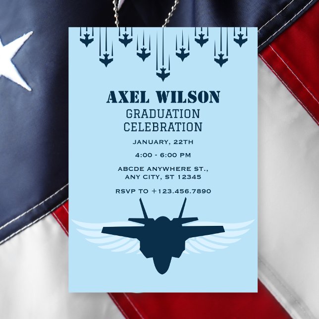 Air Force Pilot graduation Invitation (Creator Uploaded)