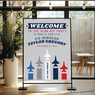 Air Force Planes Going Away Party Foam Board Sign