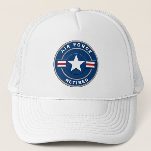 Air Force Retired  Trucker Hat