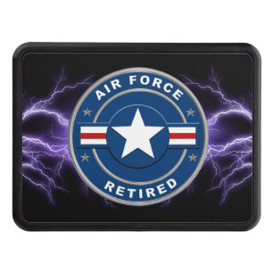 Air Force Retired Veteran Hitch Cover