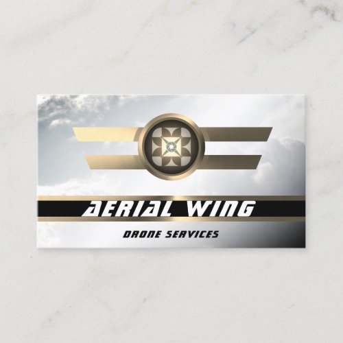 Air force roundel symbol drone business card