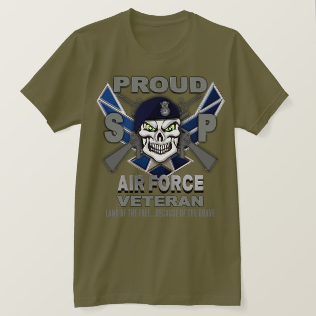 Air Force Security Forces Veteran T-Shirt (Design Front)