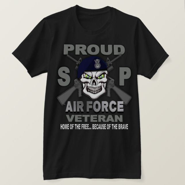 Air Force Security Forces Veteran T-Shirt (Design Front)