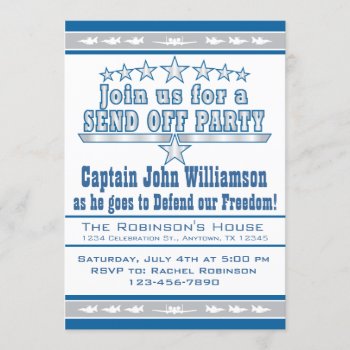 Air Force Send Off Deployment Party Invitation by aaronsgraphics at Zazzle