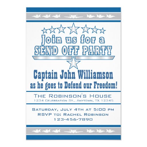 Air Force Send Off Deployment Party Invitation | Zazzle