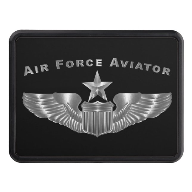 Air Force Senior Aviator  Hitch Cover (Front)
