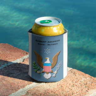 Air Force service personalized Can Cooler