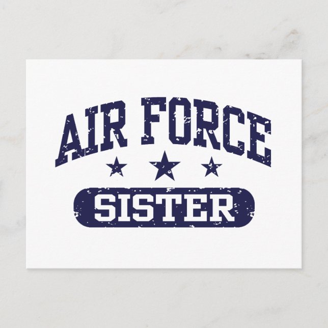 Air Force Sister Postcard (Front)