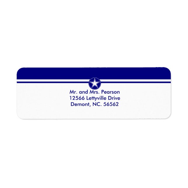 Air Force Star Label (Front)