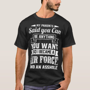 Air Force T bubble in the T-Shirt