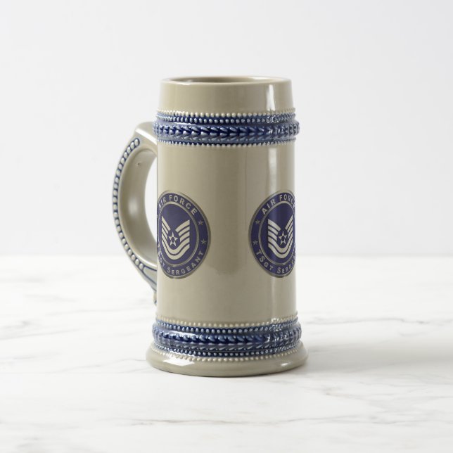 Air Force Tech Sergeant TSgt Beer Stein (Front Left)