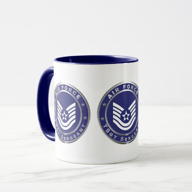 Air Force Tech Sergeant TSgt  Mug (Front Left)