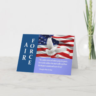 Air Force Thank You Mac Arthur Quote Card