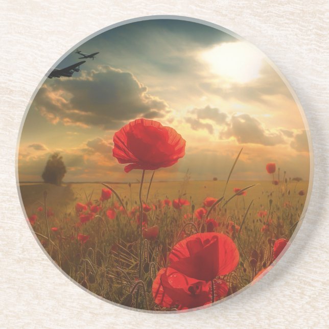 Air Force Tribute Sandstone Coaster (Front)