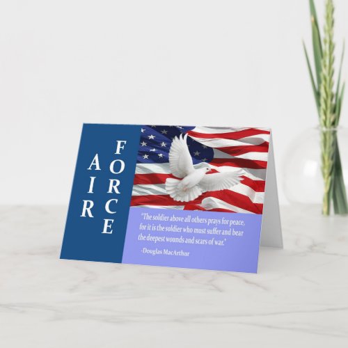 Air Force Troop Support Thank You Card