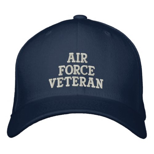 Air Force Veteran Military Embroidered Baseball Hat