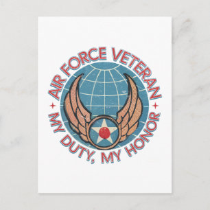 Air Force Veteran Postcard