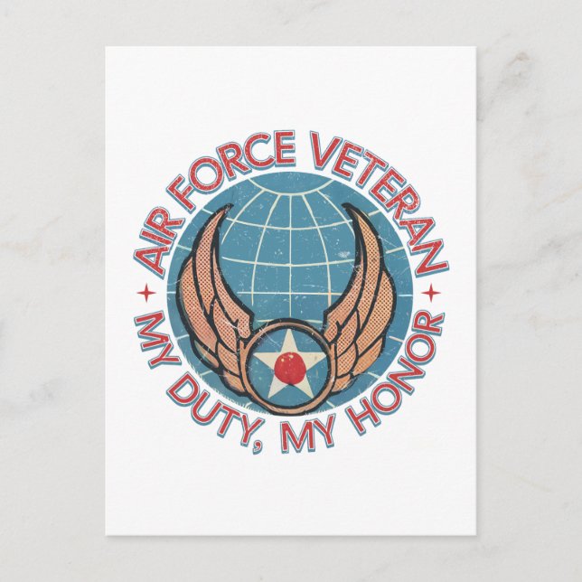 Air Force Veteran Postcard (Front)