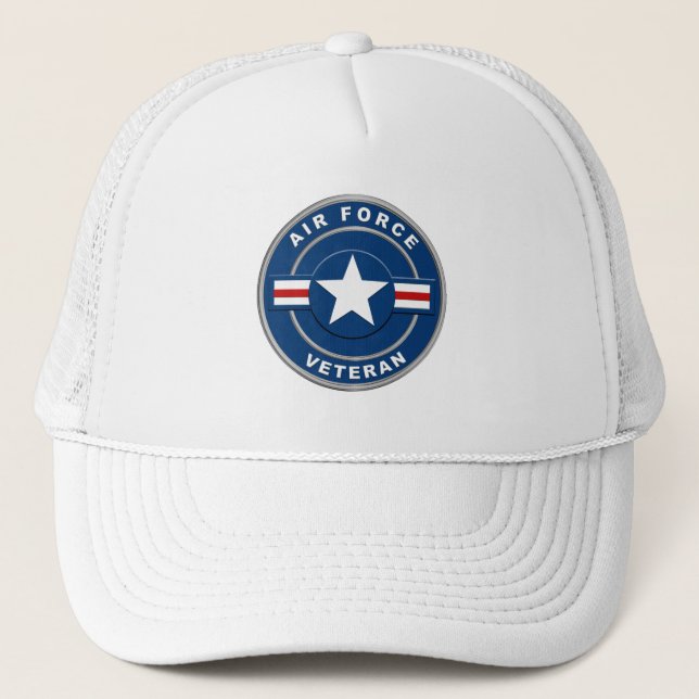 Air Force Veteran Trucker Hat (Front)