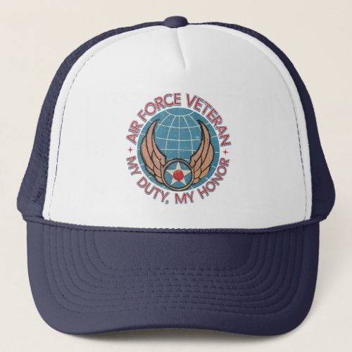 Air Force Veteran Trucker Hat
