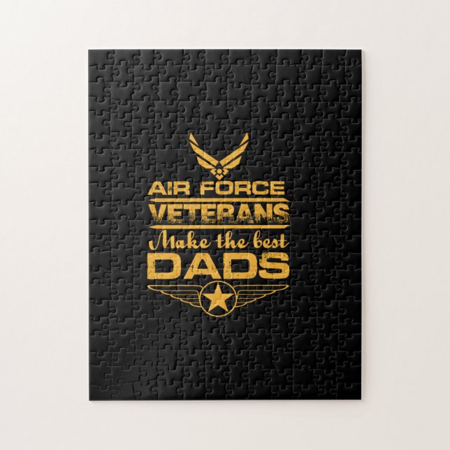 air force veterans make the best dads jigsaw puzzle (Vertical)