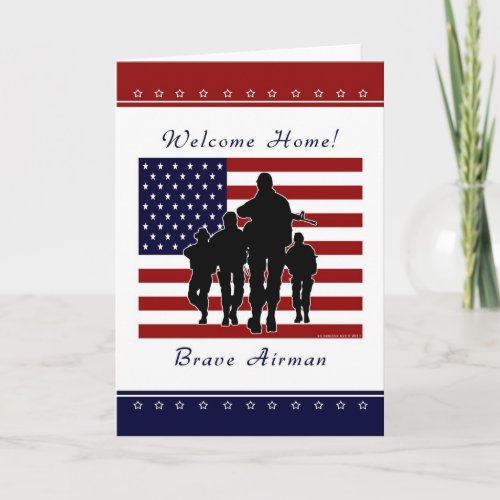 Air Force _ Welcome Home Airman Greeting Card