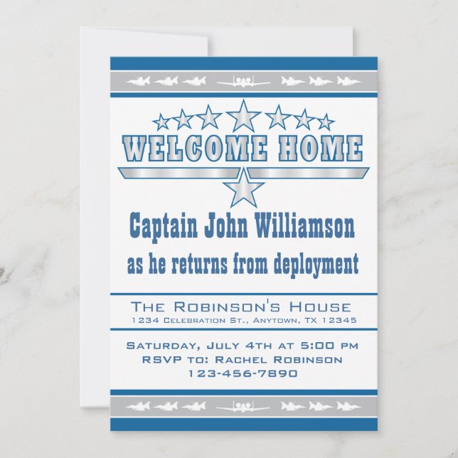 Air Force Welcome Home Invitation (Front)