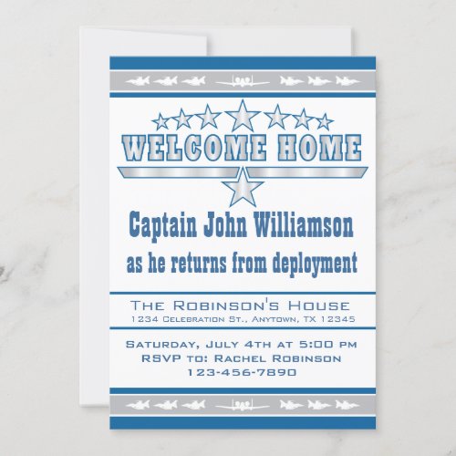 Air Force Welcome Home Invitation