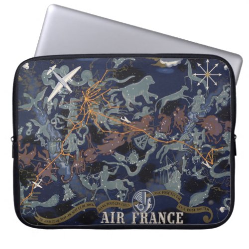 Air France  De nuit et de jour dans tous les ciel Laptop Sleeve