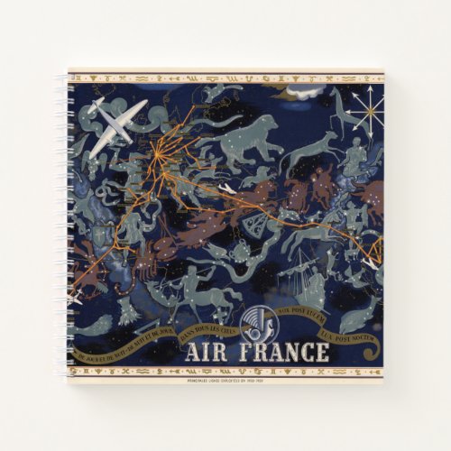 Air France  De nuit et de jour dans tous les ciel Notebook