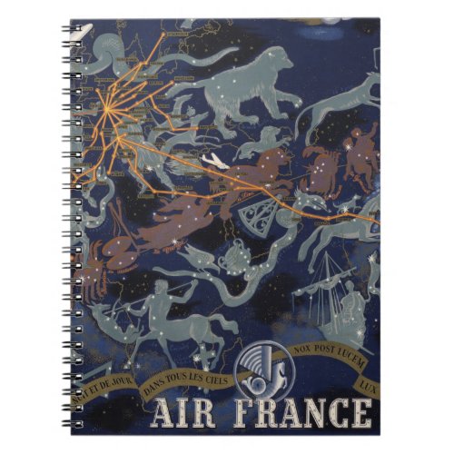 Air France  De nuit et de jour dans tous les ciel Notebook