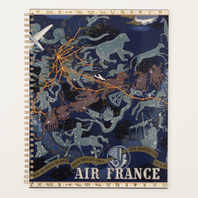 Air France : De nuit et de jour dans tous les ciel Planner (Front)