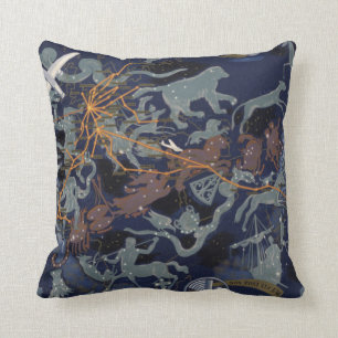 Air France : De nuit et de jour dans tous les ciel Throw Pillow