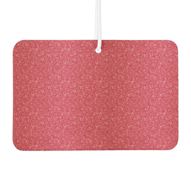 Air Freshener Red Faux Glitter Heart (Front)
