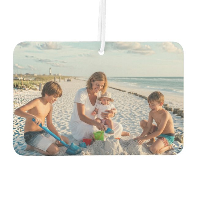 Air Freshener | Your Family 2 Photo Upload Design (Back)