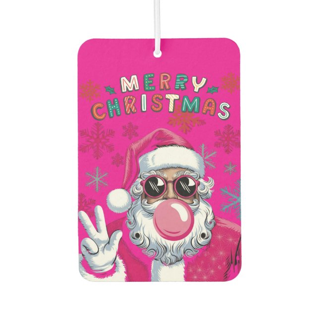 Air Freshner Santa with Bubble Gum Freshener (Front)