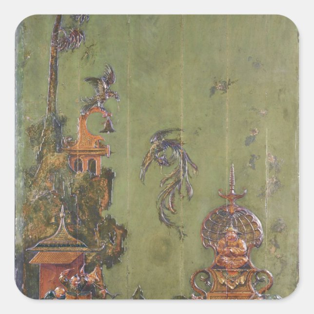 Air, from a series of panels depicting square sticker (Front)