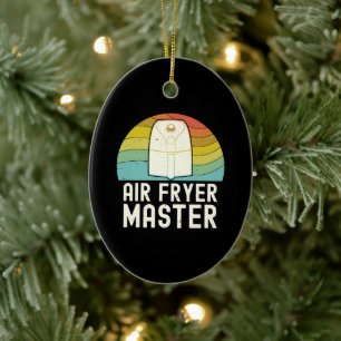 Air Fryer Master Cook Food Lover Foodie Ceramic Ornament