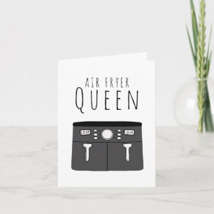 Air Fryer Queen Birthday Card