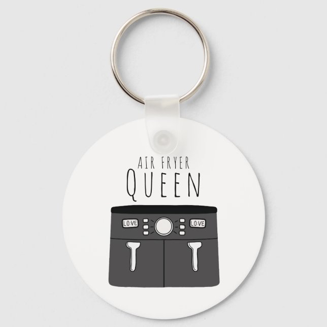 Air Fryer Queen Keychain (Front)