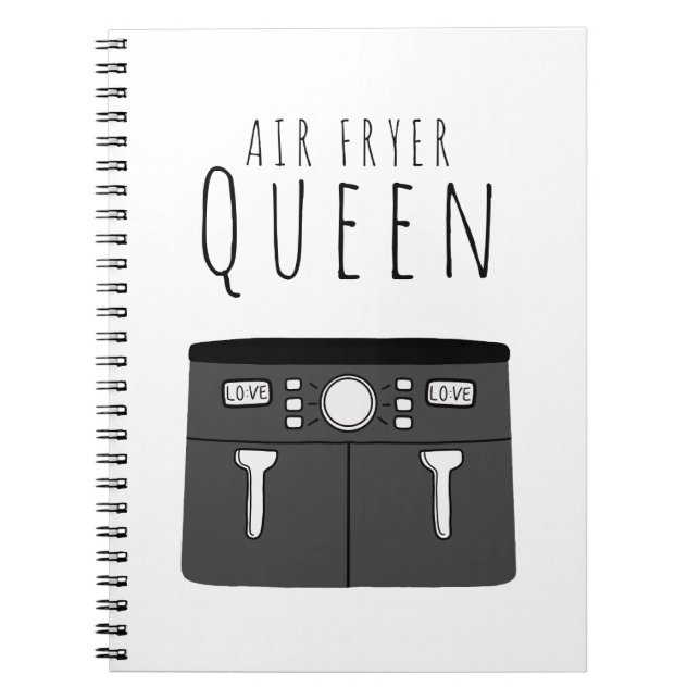 Air Fryer Queen Notebook (Front)