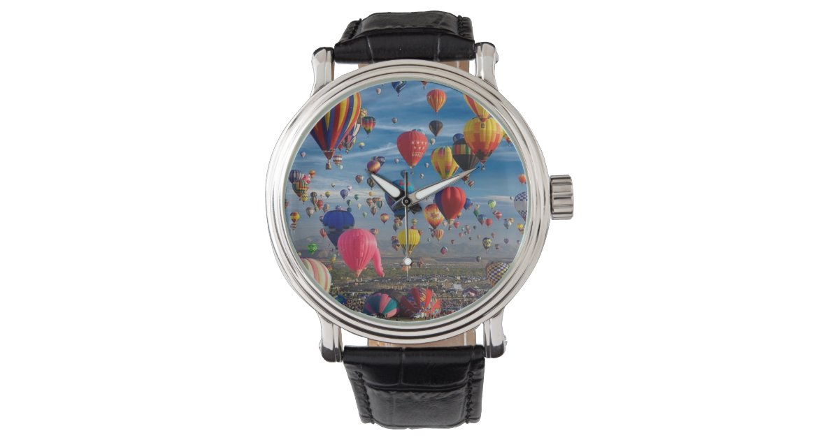 Air Full of Hot Air Balloon Wrist Watch Zazzle