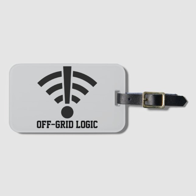 Air-Gapped Logic Luggage Tag (Front Horizontal)
