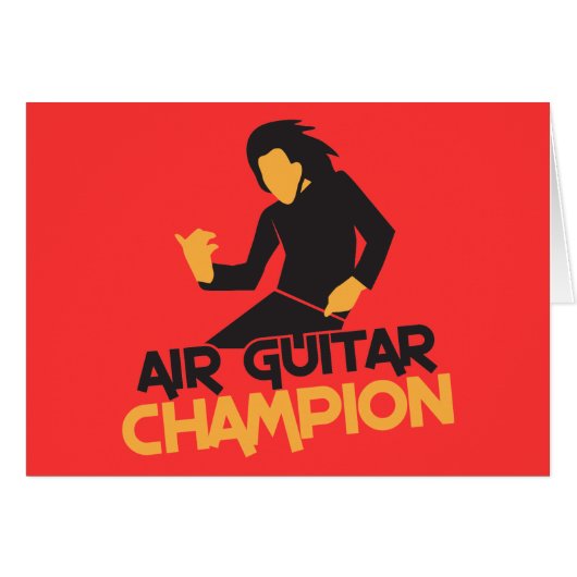 Air Guitar Champion design (Front Horizontal)