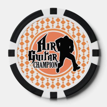 Air Guitar Poker Chips by doozydoodles at Zazzle