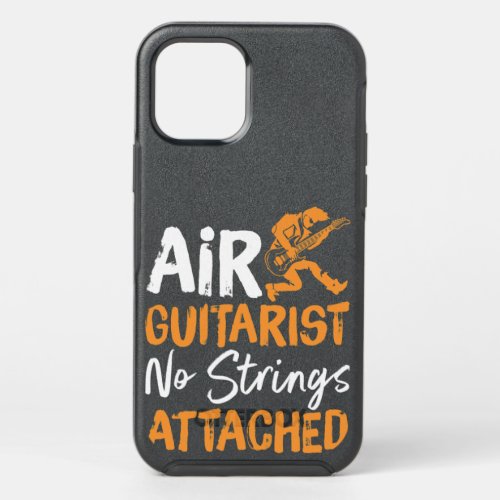Air Guitarist No Strings Attached Dad Guitar And B OtterBox Symmetry iPhone 12 Pro Case
